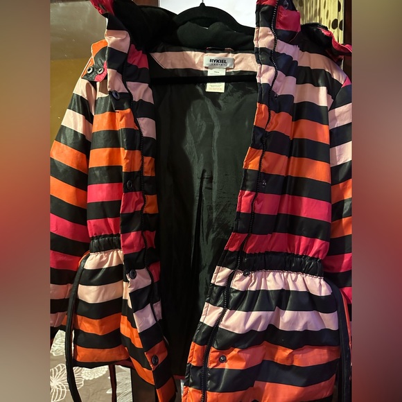 Pre Owned! Sonia Rykiel Kids Colorful Down Jacket Size 1 - Picture 7 of 7